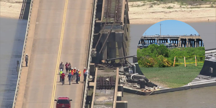 Puente colapsando en Texas