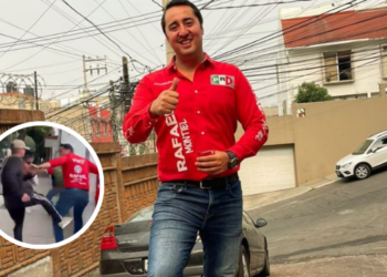 Ataque a candidato del PRI rafael Montiel durante campaña electoral.