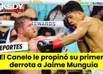 Canelo Alvarez le propinó su primera derrota a Jaime Munguia