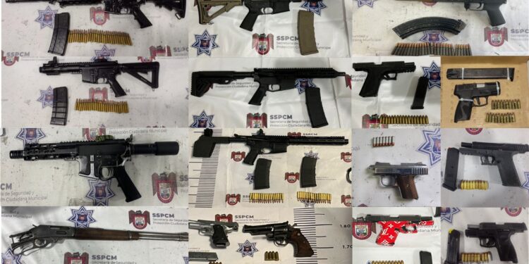 Policía de Tijuana detuvo a 462 personas y decomisó 37 armas en lo que va de mayo