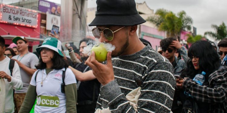 Realizan marcha por la liberación de la marihuana en México