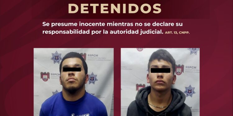Detienen a sujetos que utilizaban un machete para asaltar