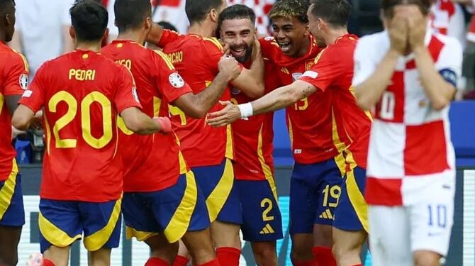 España golea a Croacia en la Eurocopa 2024