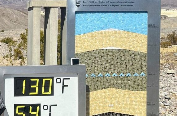 Temperaturas alcanzan los 130°F