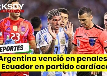 Argentina venció en penales a Ecuador en partido cardíaco y pasa a las semifinales de la Copa America 2024.
