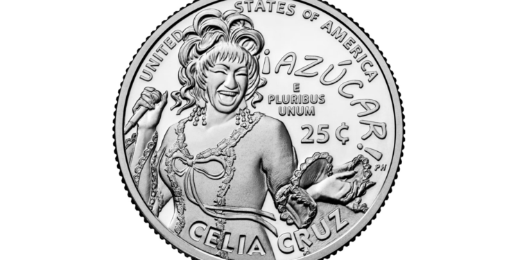 Celia Cruz, la “Reina de la Salsa” es inmortalizada en monedas de 25 centavos en Estados Unidos