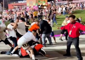 Aficionados de Padres y Gigantes se agarran a golpes en el Petco Park