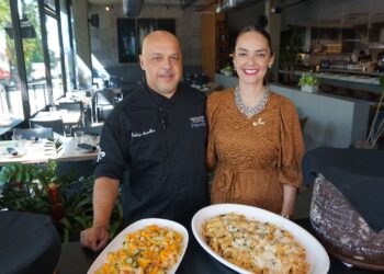 Chef Fabrizio Cavallini y Elsa Morales