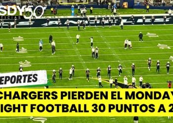 Los Chargers pierden 30 puntos a 23 contra Ravens en el Monday Night Football