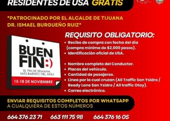 Dan a conocer los requisitos para obtener un pase de cruce médico durante el Buen Fin