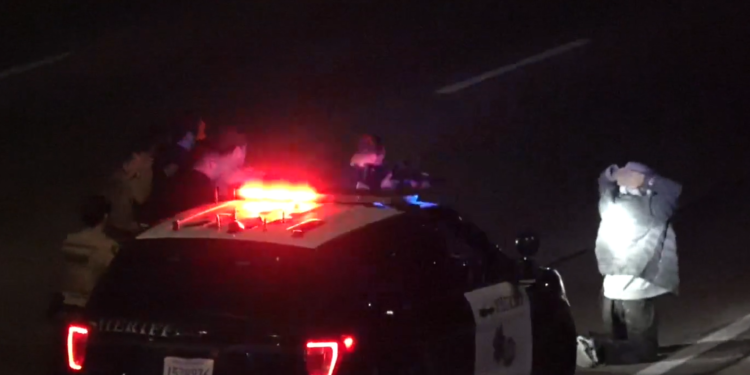 Persecución a alta velocidad termina en choque y huida a pie en San Diego