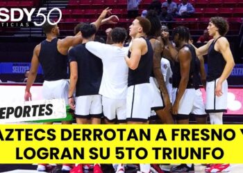 Los Aztecs basketball ganan su 5to partido de la temporada al derrotar 84 puntos a 62 al equipo de Fresno