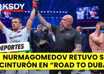 El ruso invicto en artes marciales mixtas Usman Nurmagomedov retuvo su cinturón en “ROAD TO DUBAI”