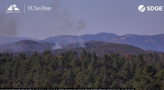 Incendio en Mount Laguna moviliza a Cal Fire