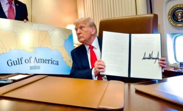 Trump declaró el 9 de febrero como “Día del Golfo de América” y renombra el Golfo de México