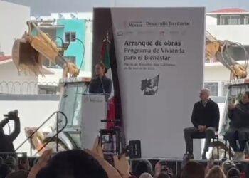 Sheinbaum inició el programa de vivienda para el bienestar en Rosarito