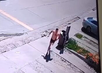 Fugitivo estadounidense escapa semidesnudo tras ataque a agente en Tijuana