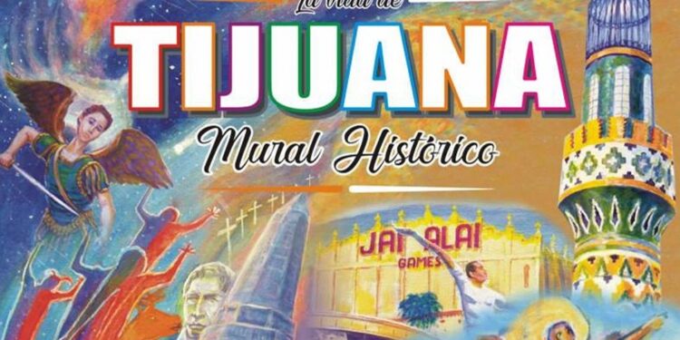 Joel González Navarro rinde homenaje a Tijuana con su Mural Histórico