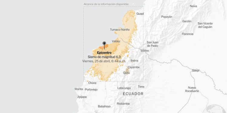Sismo de magnitud 6,3 sacudió Ecuador, reportan daños y un herido