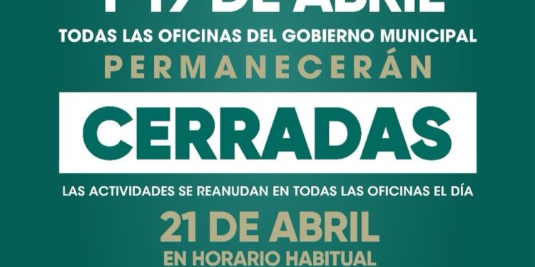 Ayuntamiento de Tijuana suspende labores por Semana Santa