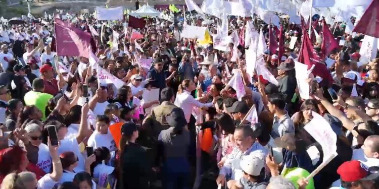 Simpatizantes participaron en “carnita asada masiva” en respaldo a Marina del Pilar en Mariano Matamoros