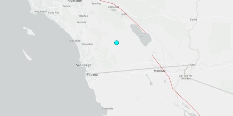 Temblor de 3.3 grados sacude Borrego Springs y activa alertas preventivas en San Diego
