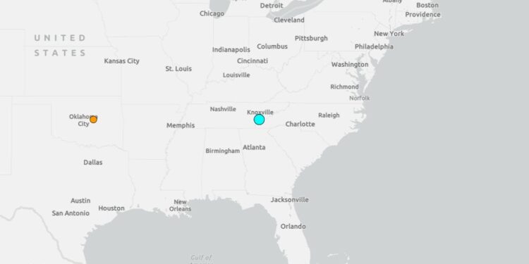Sismo de 4.1 sacude Tennessee y se siente en varios estados del sureste