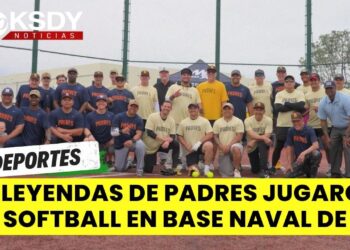 Regresan los juegos de softbol con leyendas de los Padres en colaboración con Marinos de la Armada de EE.UU.