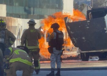 Explosión por fuga de gas en obra del viaducto elevado dejó un herido