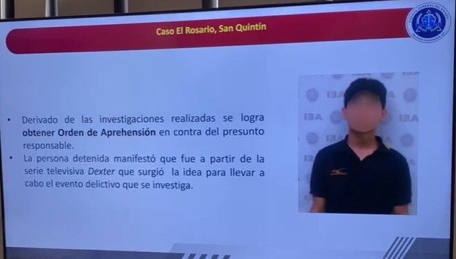 Joven de 16 años se inspiró en serie “Dexter” para desmembrar a víctima de 13 años en San Quintín