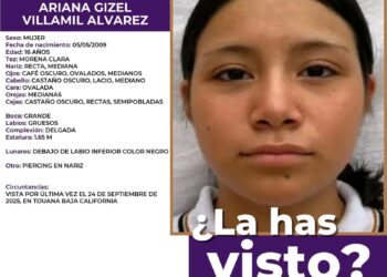 Autoridades y padres buscan a joven desaparecida en Baja California