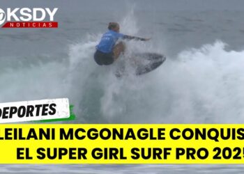 La surfista Leilani McGonagle de Costa Rica, conquistó el Super Girl Surf Pro