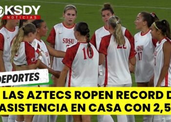 Las Aztecs empataron, pero hicieron historia al registrar 2,593 aficionados en casa