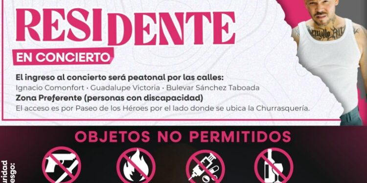Todo listo para el concierto gratuito de Residente en Tijuana