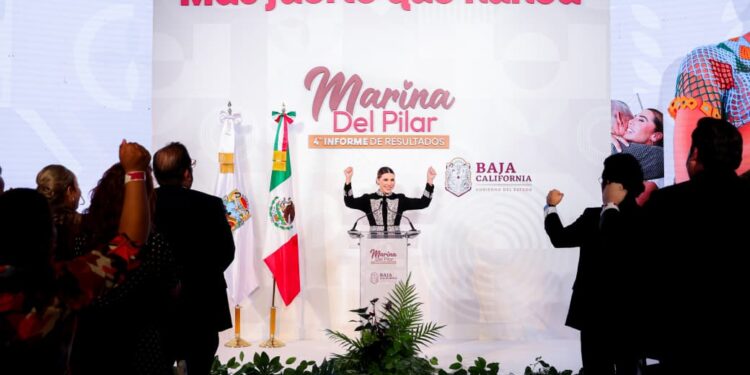 Marina del Pilar presentó su Cuarto Informe de Gobierno en Mexicali