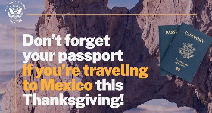 Estados Unidos pide a viajeros registrarse antes de visitar México