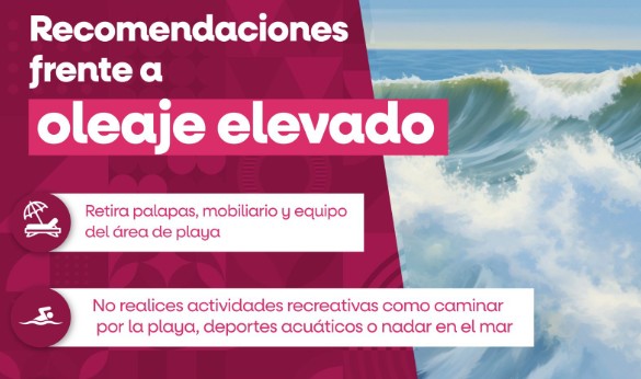 Pronostican alto oleaje y neblina densa este viernes en la costa de Baja California