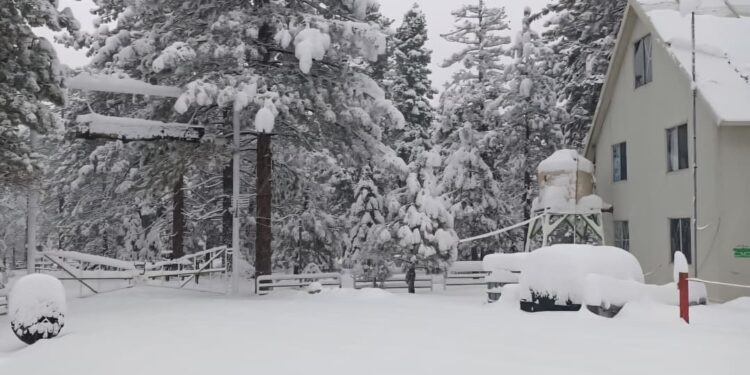 Tormenta invernal provocó lluvias, nevadas y afectaciones en Baja California