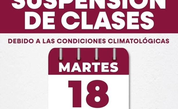 Suspenden clases este martes en cinco municipios de Baja California