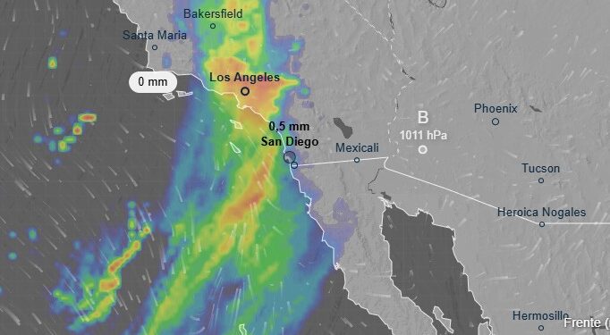 San Diego se prepara para varios días de lluvia por llegada de sistemas fríos