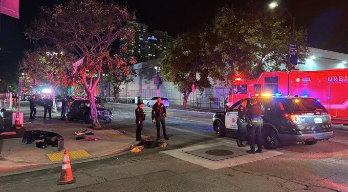 Accidente múltiple en San Diego dejó cuatro heridos y un detenido por conducir ebrio