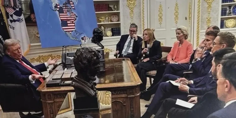 Trump publicó mapa con IA que muestra Groenlandia y Venezuela como parte de EUA