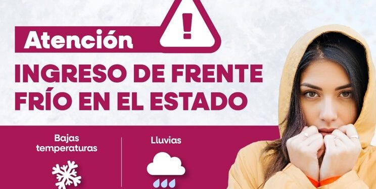 Frente frío ingresará a Baja California desde este lunes con lluvias y vientos fuertes