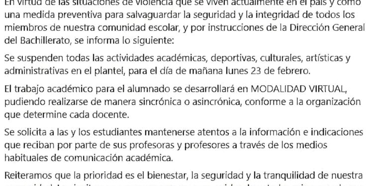 Suspenden clases presenciales en Preparatoria Federal Lázaro Cárdenas de Tijuana por violencia