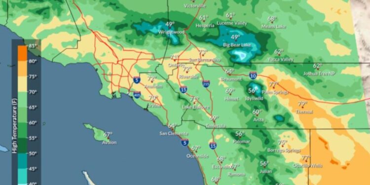 Tres tormentas impactarán el sur de California desde el Día de los Presidentes
