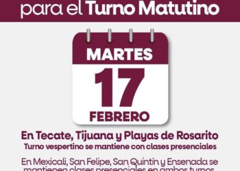 Extienden clases en línea en el turno matutino en Tijuana, Tecate y Rosarito por pronóstico climático