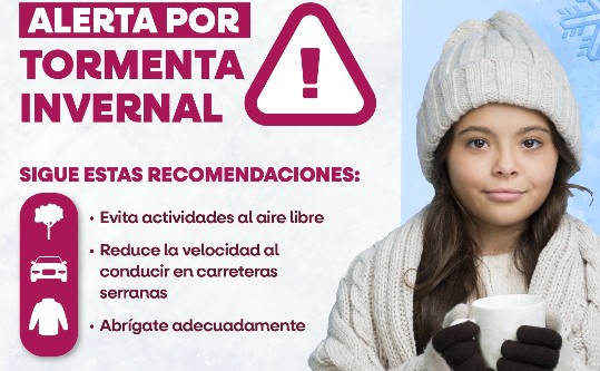 Cuarta Tormenta Invernal llega a Baja California con lluvias, vientos y nieve en sierras