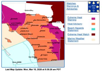 Alerta por calor extremo emite NWS para costas y valles