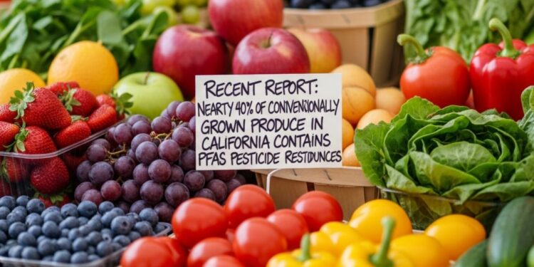 Casi 40% de frutas y verduras cultivadas en California contienen “químicos eternos”, revela informe