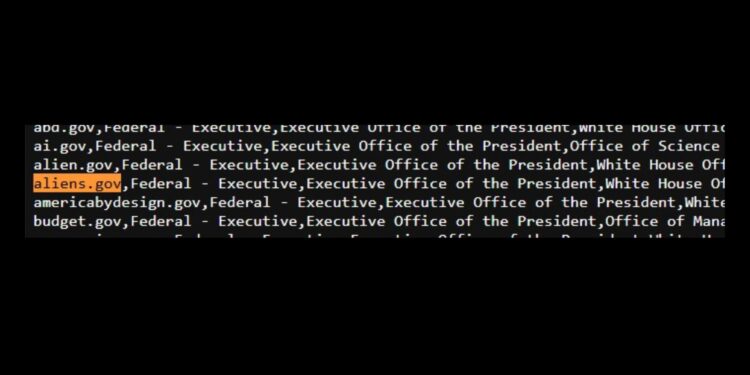 Gobierno de Trump registra aliens.gov: ¿Viene la desclasificación OVNI?